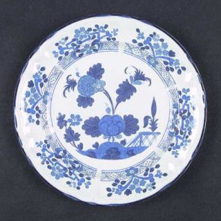 International Blue Lotus Salad Plate, Fine China Dinnerware   Provinstone