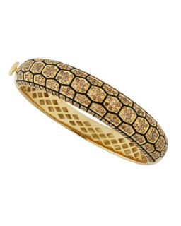 18K Yellow Gold Tortoise Diamond Bracelet