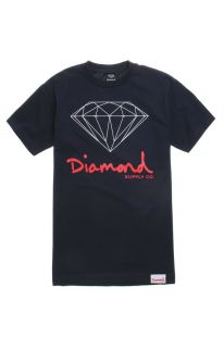Mens Diamond Supply Co Tee   Diamond Supply Co Script Logo T Shirt