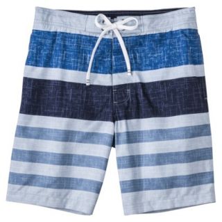 Merona Mens 9 Board Shorts   Blue Stripe XXXL