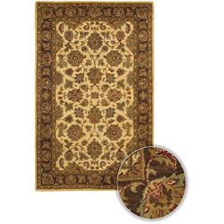 Hand tufted Mandara Collection Wool Rug (5 X 76) (IvoryPattern: OrientalMeasures 0.375 inch thickTip: We recommend the use of a non skid pad to keep the rug in place on smooth surfaces.All rug sizes are approximate. Due to the difference of monitor colors