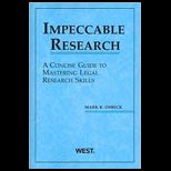 Impeccable Research, A Concise Guide to Mastering Legal Research Skills