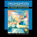 Organization and Governance in Higher Education (Custom)