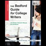 Bedford Guide With Reader, Man., and Handbook (Cl)