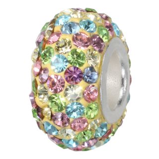 Forever Moments Pavé Multicolor Crystal Bead, Womens