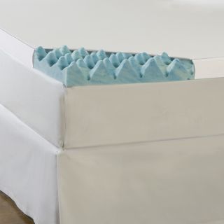 Gel Memory Loft 3 Foam Mattress Topper With Cover, Blue