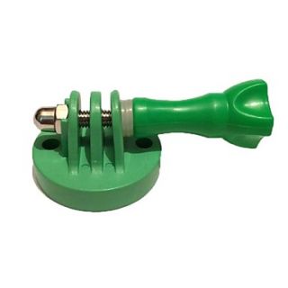 Green Plastic Tripod Connecting Holder with Long Screw for GoPro HD Hero 3/3/2