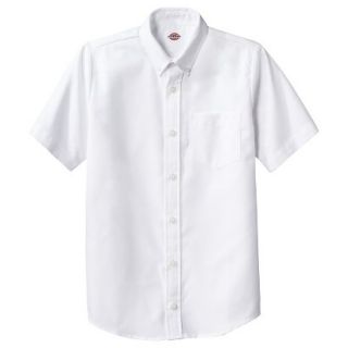 Dickies Boys Short Sleeve Oxford Shirt   White S