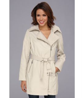 MICHAEL Michael Kors Asymmetrical Trench M721113D Womens Coat (Beige)