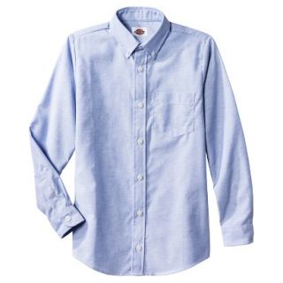 Dickies Boys Long Sleeve Oxford Shirt   Blue M