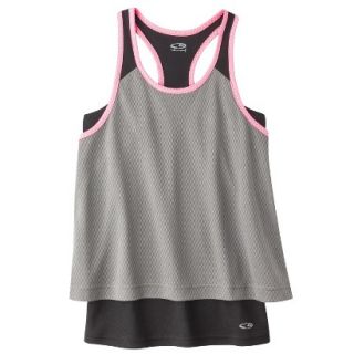 C9 by Champion Girls 2 Fer Fashion Tank Top   Gray L