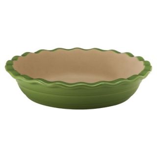 NaturalStone Handcraft 9 Deep Dish Pie Pan   Green