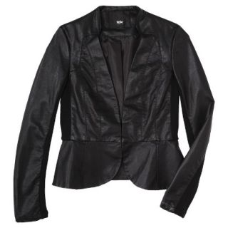 Mossimo Womens Faux Leather Motorcycle Jacket  Black M