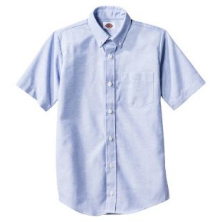 Dickies Boys Short Sleeve Oxford Shirt   Blue XS