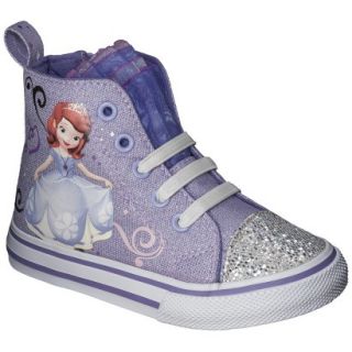 Toddler Girls Sophia The First High Top Sneaker   Purple 12