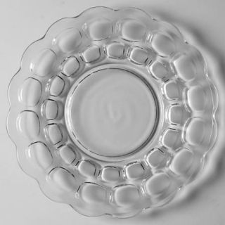 Federal Glass  Yorktown (Colonial) Luncheon Plate   Clear, Pressed Oval Design,