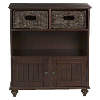 Console Table: Southern Enterprises Chelmsford Storage Console   Dark Brown