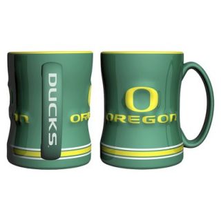 Boelter Brands NCAA 2 Pack Oregon Ducks Sculpted Relief Style Coffee Mug  