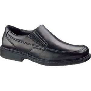 Hush Puppies Mens Leverage Wide Black Leather Shoes, Size 13 5E   H10715