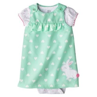 Just One YouMade by Carters Newborn Girls Jumper Set   Turquoise/White 3M