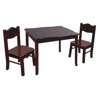Kids Table and Chair Set: Guidecraft Classic Table & Chair   Dark Brown