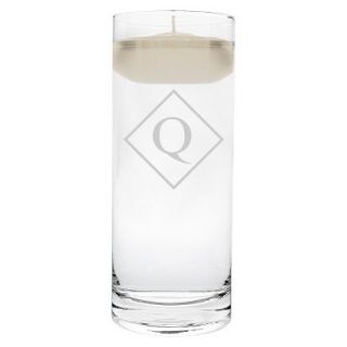 Diamond Initial Floating Unity Candle Q