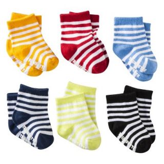 Trumpette Infant Boys 6 Pack Bright Stripe Socks   Assorted 0 12M