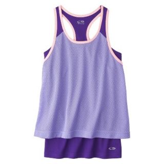 C9 by Champion Girls 2 Fer Fashion Tank Top   Lilac S