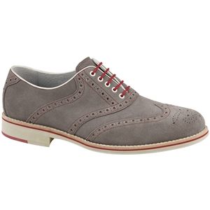 Johnston & Murphy Mens Ellington Wingtip Grey Shoes, Size 12 M   20 0799