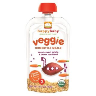 Happy Baby Veggie Homestyle Meals   Carrot, Sweet Potato, & Brown Rice Blend 3.