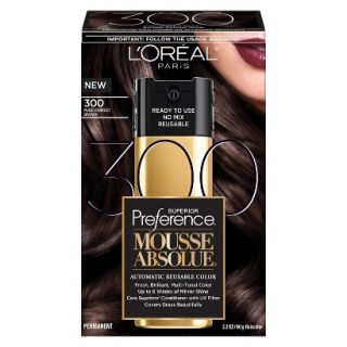 LOreal Paris Superior Preference Mousse Absolue Reusable Hair Color   300 Pure