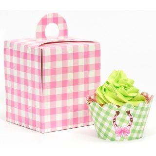 Pink Cowgirl Cupcake Wrapper Combo Kit