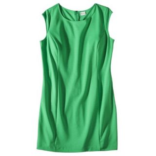 Merona Womens Plus Size Sleeveless Ponte Sheath Dress   Green 3
