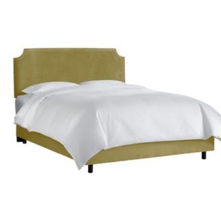 Skyline Queen Bed Skyline Furniture Lombard Nail Button Notched Bed   Premier