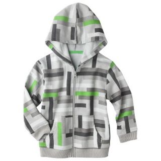 Circo Infant Toddler Boys Geometric ZipUp Sweatshirt   Gray Mist 2T