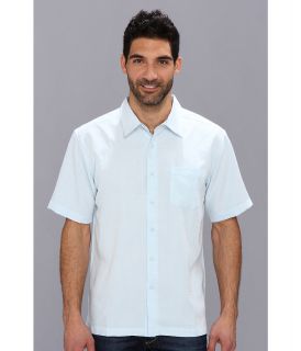 Quiksilver Waterman Centinela 2 S/S Shirt Mens Short Sleeve Button Up (Blue)