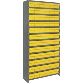 Quantum Storage Closed Shelving System With Super Tuff Drawers   18 Inch x 36
