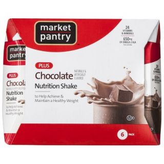 Market Pantry Creamy Chocolate Plus Calorie Nutrition Shake   6 Count
