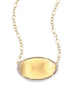 Marco Bicego Lunaria Diamond & 18K Yellow Gold Pendant Necklace   Gold