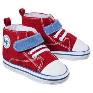 Luvable Friends Infant Boys Hi Top Sneaker   Red 12 18 M