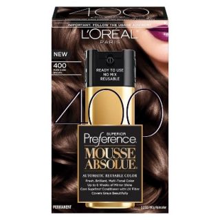 LOreal Paris Superior Preference Mousse Absolue Reusable Hair Color   400 Pure
