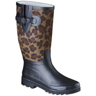 Womens Adara Rain Boot  Brown Leopard 6