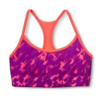 C9 by Champion Womens Reversible Compression Cami Bra   Purple/Sunset Print XS