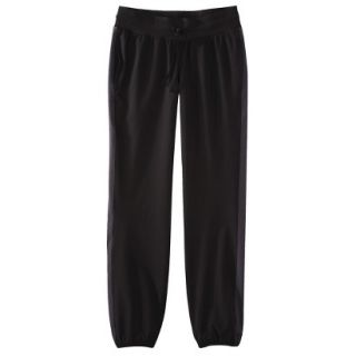 C9 by Champion Womens Active Woven Track Pant   Black/Indigo Screen XL