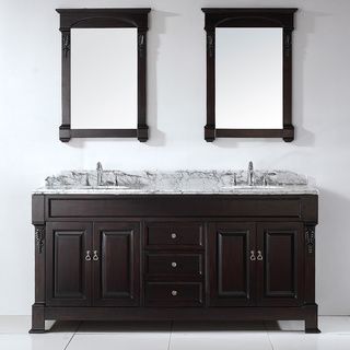Virtuu Virtu Usa Huntshire 72 inch Double Sink Bathroom Vanity Set White Size Double Vanities