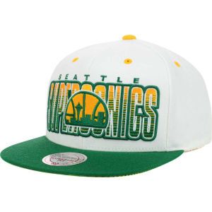 Seattle SuperSonics Mitchell and Ness NBA Home Stand Snapback Cap