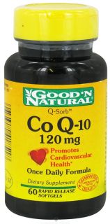 Good N Natural   CoQ 10 120 mg.   60 Softgels