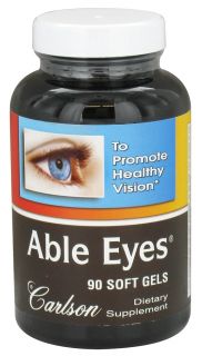 Carlson Labs   Able Eyes Healthy Vision   90 Softgels