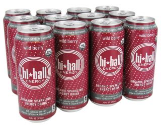 Hi Ball   Organic Sparkling Energy Drink Wild Berry   16 oz.