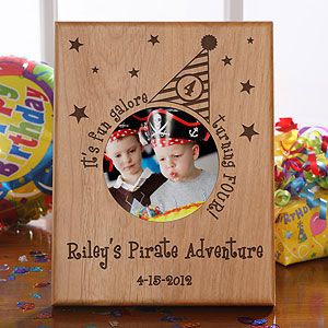 Personalized Birthday Picture Frames   Birthday Party Hat